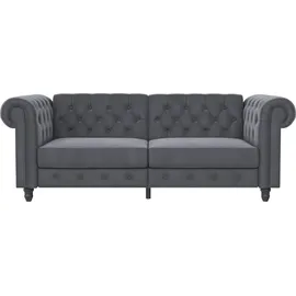 dorel home Schlafcouch Kunstleder 3-Sitzer Grau