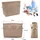 WHC Innentaschen fš1r Handtaschen, Klein Taschenorganizer Bag in Bag Organizer Handtasche Extra Klein, Taschen Organizer fš1r Handta... - Beige