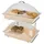 APS 11555 Buffetgestell DOPPELDECKER, passend für GN 1/1, 2-teilig, 50 x 34 cm, Höhe 37,5 cm, Etagenabstand 26 cm, Metall, nur Gestell ohne Zubehör