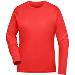 Damen Recycled Longsleeve - Farbe rot - Größe S