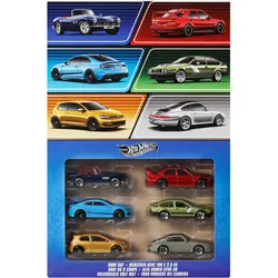 Hot Wheels Die-Cast-Spielzeugautos im Maßstab 1:64, Set aus 6 europäischen Fahrzeugen (Stile können abweichen)