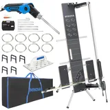 MINOVA Modell 7 PROFI Styroporschneider 260 Watt / 1.300mm + STYROCUTTER 250W, Luftgekühltes Netzteil, Komplettset inkl. 8 Schneidedrähte, 1 Styrogrips, Softbag und 6 Klingen für Handschneider