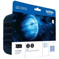 Brother LC-1280XLBK schwarz 2er Pack