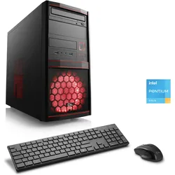CSL PC "Speed V21814", rot, Microsoft Windows 11 Home (64 Bit), 8 GB RAM 500 GB SSD, Computer