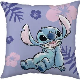 Jerry Fabrics Lilo und Stitch Dekokissen 40 x 40 cm Lila