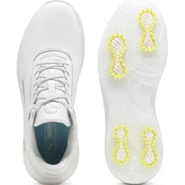 Puma PHANTOMCAT NitroTM + Golf Shoe, Puma White-Puma Silver-ASH Gray, 45 EU