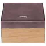Windrose Wood Jewelry Box S Metallic Lilac