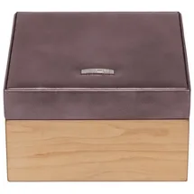 Windrose Wood Jewelry Box S Metallic Lilac