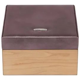 Windrose Wood Jewelry Box S Metallic Lilac