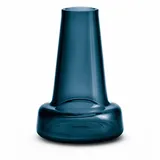 Holmegaard Flora Vase langer Hals H12 cm blau