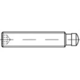 TOOLCRAFT Madenschraube M10 80 mm 10 Stück