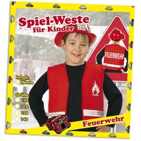 Party-Chic 15536 Kinder Kostüm-Feuerwehr-Weste-Gr. 128