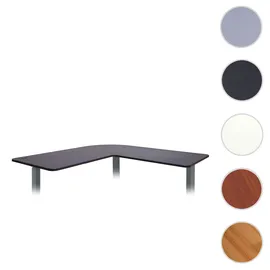 Mendler Eckschreibtisch HWC-D40 schwarz