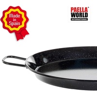 PaellaWorld International Paella World Original spanische Paella Pfanne + Kochtopf, Schwarz