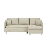 Smart Ecksofa Bonamie ¦ beige ¦ Maße (cm): B: 225 H: 87 T: 145.0