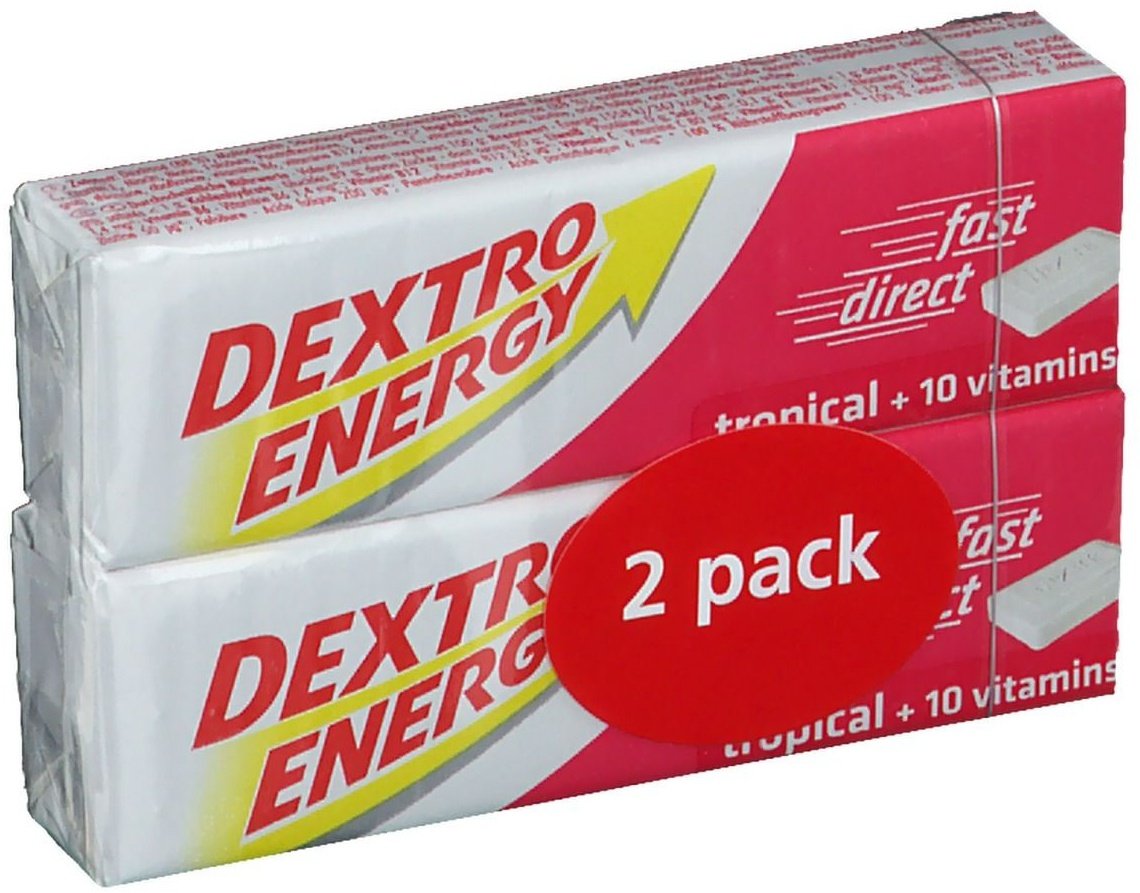 Dextro Energy Tropical + 10 Vitamine Doppelpack Riegel 2x47 g 2x47 g Riegel