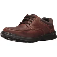 Clarks Herren Cotrell Edge Oxford, Brown Oily Leather, 41.5 EU - 41.5 EU