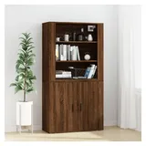 vidaXL Highboard Braun Eichen-Optik Holzwerkstoff
