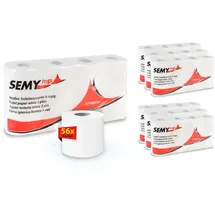 SEMYtop Toilettenpapier 3-lagig 56 Rollen