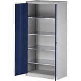 BISLEY Stahlschrank HC782S4G505 lichtgrau, oxofordblau 91,4 x 50,0 x 195,0 cm, aufgebaut