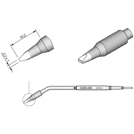 JBC Tools JBC Lötspitze Meißelform Spitzen-Größe 2.2mm Inhalt 1St.