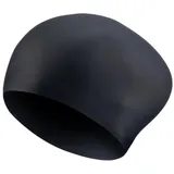Nike Long Hair Silicone C Schwimmkappe, Schwarz, Einheitsgröße