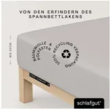 schlafgut Spannbettlaken »Cool Contact«, 100% gekämmte Mikrofaser grau