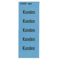 Leitz 15070000 Inhaltsschild Kunden, selbstklebend, 100 Stück, blau
