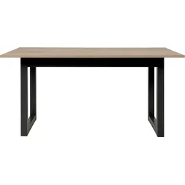 furn.design Malta 160 x 75 x 90 cm Eiche Sonoma schwarz