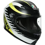 AGV K-6 Rapid 46 Helm (Black Matt/Yellow,S (55/56))