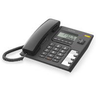 Alcatel T56 Telefon Anrufer-Identifikation Schwarz