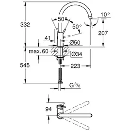 Grohe Start Classic Einhebelmischer Chrom
