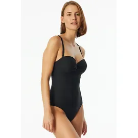 SCHIESSER Badeanzug Aqua Schwarz 42 Cup B