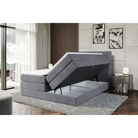 altdecor Boxspringbett BOXI3 KING - 160x200 - H3/H4 - Dunkelgrau