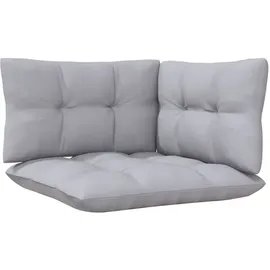 vidaXL 13-tlg. Garten-Lounge-Set mit Grauen Kissen Kiefernholz