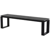 VCM ebuy24 Gartenbank, Schwarz, Holzwerkstoff, 180x43x36 cm, Gartenmöbel, Gartenbänke