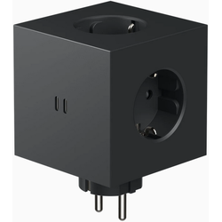 Square 2 Black 2-Fach USB-C (30W) Design 3x Steckdose OHNE Kabel Wandsteckdose