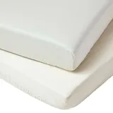 Homescapes Baby-Spannbettlaken, Creme, Rechteckig, 60x120 cm, Oeko-Tex®, Schlafen, Babybett-Ausstattung, Spannbettlaken Kinderbett