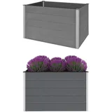 vidaXL Garten-Hochbeet WPC 150x100x91 cm Grau