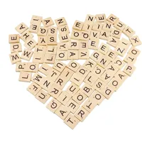 200 Stück Holzbuchstaben,Buchstaben Holz,Scrabble Buchstaben Holz,Holzbuchstaben