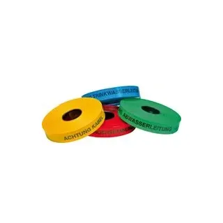 Kelmaplast Trassenwarnband L.250 m B.40mm Aufdruck Achtung Wasserleitung