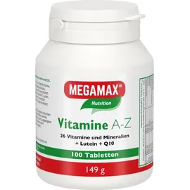 MEGAMAX Vitamine A-Z Tabletten 100 St.