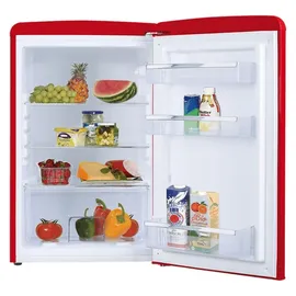 Amica VKS 15620-1 Retro-Kühlschrank (120 l, 875 mm hoch, Rot)