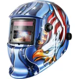 DEKO Solar Powered Schweißhelm Auto Verdunkelungshaube mit Einstellbarer Schattenbereich 4/9-13 für Mig Tig Arc Welder Maske