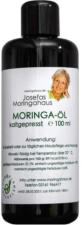 Moringa Behen-Öl – kaltgepresst (0.1l)