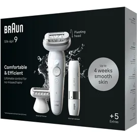 Braun Silk-épil 9-341 SensoSmart weiß/silber