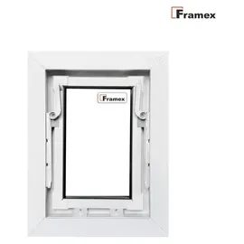 framex Kellerfenster Kippfenster 100 x 50 cm weiß