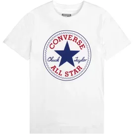 Converse Kurzarmshirt "für Kinder", Jungen, Gr. 164/170 (176), weiß, Stoff, Obermaterial: 100% Baumwolle, bedruckt, unifarben, normal, Rundhals, eingesetzt abgesteppt, Shirts, mit Rundhalsausschnitt, aus weichem Jersey-Stoff