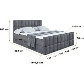 altdecor MIAMI-Z 200 x 200 cm H4 Dunkelgrau