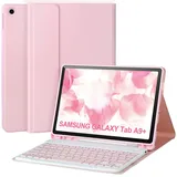 Tastaturhülle für Samsung Galaxy Tab A9+/Plus 27,9 cm (11 Zoll) 2023 (SM-X210/X216/X218), Hülle mit Tastatur für Samsung Tab A9+ mit S-Stifthalter, abnehmbare Bluetooth-Tastatur für Samsung A9 +